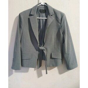 BCBGMAXAZRIA Blazer Cropper Women's Tie-front SZ M